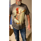Veterans Day Mannen Patriott Patriottische Veteran Dier Bier Kip T Shirt Grappige T Shirts Korte Mouw T Shirt 3D Print Crew Neck Shirt Ontwerper Cartoon Klassiek Buiten Casual Dagelijks Wit  Groen