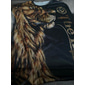 Herr Unisex Tiger Grafiska tryck T-shirt Kortärmad T-shirt 3D-tryck Rund hals Skjorta Sport Ledigt Stor och hög Utomhus Gata Dagligen Svartvit Silver+gyllen Guld + svart Sommar Kläder S M L XL XXL
