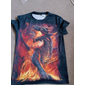 Herr Grafisk Djur Drake T-shirt Kortärmad T-shirt 3D-tryck Rund hals Skjorta Vintage Mode Designer Utomhus Dagligen Sport Gul Blå Purpur Vår & sommar Kläder S M L XL 2XL 3XL