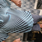 Herr Geometrisk Våffelpikétröjor Golftröja Kortärmad Polotröjor Skjortor med krage Business Casual Semesterkläder Högtidskläder Festivalkläder 3D-utskrift Knappar Blå Vit Gul
