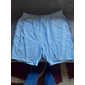 Per uomo Pantaloncini Pantaloncini estivi Pantaloncini da spiaggia Tasche A cordoncino Vita elastica Liscio Comfort Traspirante Breve Informale Per eventi Per uscire Di tendenza Streetwear Nero Bianco