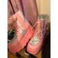 Women's Holographic Snake - Print Platform Ankle Boots, Edgy Punk Goth Style with Chunky Heel & Side Zipper, Perfect for Night Out & Festival Looks