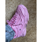 baskets roses en maille épaisse pour femmes - chaussures de sport décontractées à la mode pour la marche et la course