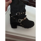 Kniehohe Westernreitstiefel für Damen mit Schnallenriemen – Overknee-Stiefel aus Kunstleder im Vintage-Stil für die Freizeit und den Outdoor-Bereich