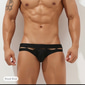 Ανδρικά Μαγιό Swim Brief Με κοψίματα Μονόχρωμο Παραλία Πισίνα Αθλητικό Σέξι Μπλε Απαλό Μαύρο Μικροελαστικό