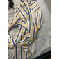Per uomo Camicia elegante A righe Matrimonio All'aperto Nero Bianco Giallo Blu marino Manica Lunga Collo ripiegato Primavera & Autunno Abbigliamento Bottonato