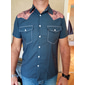 Herr Cowboy Skjorta Västerländsk skjorta Cowboyskjorta Långärmad Tropisk Mode Designer Dagligen Utomhus Höst vinter Nedvikt Mönster Button-Down Svart Gul Marinblå Grön