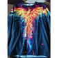 Homme Phénix T-shirt manche longue T-shirt Impression 3D Col ras du cou Chemise Sports Mode Vêtements de sport Extérieur Vacances Rue Blanche Jaune Rouge Été Printemps Vêtement Tenue S M L XL XXL