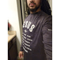 T-shirt homme Bible Imprimés de Lettres Graphiques T-shirt Style Décontracté Style Classique Manches Longues T-shirt Impression 3D Col Rond T-shirt Sport Vintage Basique Extérieur Street Décontracté