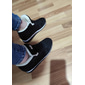 baskets d'hiver en faux suède pour femmes avec doublure en peluche - chaussures à lacets chaudes et décontractées pour temps froid