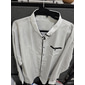 Hombre Camisa para Vestido Camisa con botones Camisa de cuello A Lunares Boda Exterior Blanco Rojo Azul Marino Manga Larga Cuello Vuelto Verano Primavera Ropa Estampado
