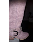 Damen-Westernstiefel mit perforiertem Schnallenriemen und Nähten, halbhohe Cowgirlstiefel für Freizeit und Outdoor