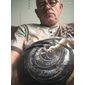 Herr Grafisk Motorcyklar Henleytröja Kortärmad 3D-tryck Mode Designer Bekväm Dagligen Utomhus Vår & sommar Blå Grön Armégrön Kaffe Henley Henley T-shirt
