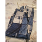 Patchwork-Muster, kariertes Muster, Geometrie, Herren-Business-Kleid, 3D-Druck, Hose, klassische Passform, flache Vorderseite, Marineblau, mittlere Taille, Outdoor-Streetwear, S bis 3XL