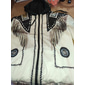 Hombre Estampados Sudadera Sudaderas Ropa de calle Design Casual Manga Larga Con Capucha Deporte Diario Deportes Festivos Negro + marrón Negro Blanco Amarillo Marrón Cremallera Estampado Primavera