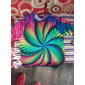 Herr Grafisk Lutning metallisk skjorta T-shirt Långärmad T-shirt 3D-tryck Rund hals Skjorta Vintage Mode Designer Utomhus Dagligen Sport Blå 1 2 Vår & Höst Kläder S M L XL 2XL 3XL 4XL