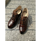 chaussures oxford à talons à lacets en similicuir marron vintage Gatsby pour femmes - style victorien rétro pour une tenue formelle et décontractée
