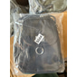 sac à bandoulière en nylon noir pour femme avec accessoires argentés et bandoulière réglable - petit sac à bandoulière léger et pratique pour les voyages et l'utilisation quotidienne