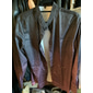 Per uomo Camicia Camicia elegante Sfumatura Casuale Quotidiano Blu Fucsia Verde Cachi Manica Lunga Collo alla coreana Estate Primavera Abbigliamento Stampato