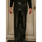 Homme Pantalons Pantalon en simili cuir Pantalon décontracté Avec Poches Uni Confort Doux Extérieur Quotidien Sortir Mode Occasionnel Noir