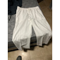 Per uomo Pantaloni di lino Pantaloni Pantaloni estivi Pantaloni da spiaggia Liscio Traspirante Morbido Informale Giornaliero Per eventi Di tendenza Streetwear Bianco Blu marino Anelastico