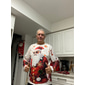 Navidad Hombre Graphic Papá Noel Camiseta Manga Larga Camiseta Impresión 3D Cuello Barco Camisa Moda Design Casual Deporte Festivos Noche Azul Piscina Rojo Azul Real Primavera & Otoño Ropa S M L XL