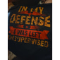 T-shirt graphique drôle pour hommes - 'In My Defense I Was Left Unsupervised' top humour de style de vie