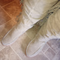 Femmes Bottes Bottes de Cowboy Chaussures en Daim Grande Taille Extérieur Quotidien Couleur Unie Cuissardes Gland Talon Compensé Talon Caché Bout Rond Élégant Bohème ancien Marche Faux daim À lacets