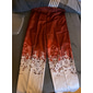 Crăciun bărbați scenă de Crăciun pantaloni imprimați fulg de zăpadă pantaloni casual cu imprimare 3d îmbrăcăminte stradală în aer liber la muncă poliester alb-negru galben vin s m l pantaloni cu