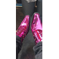Zapatos de vestir con hebilla rosa metalizada para hombre: mocasines de moda con detalles de diamantes de imitación para fiestas y escenarios