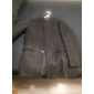 Hombre Abrigo de invierno Sobretodo Gabardina Negocio Ropa Cotidiana Invierno POLY Mantiene abrigado Al Aire Libre Ropa de calle Ropa Moda Calentadores Color sólido Bolsillo Cuello Mao Recto 2 botones
