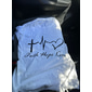 Herren Glaube Hoffnung Liebe T-Shirt christliches inspirierendes Grafik-Tee mit Herzschlagkreuz-Design