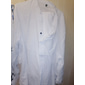 Per uomo 2 pezzi Completo di camicia Set estivo Set abbinati Maglietta informale Nero Bianco Grigio Azzurro Manica corta Liscio Colletto Mao Da mare Giornaliero Tasca frontale Abbigliamento Cotone