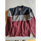 Herren Kurzer Pullover Strickjacke Cardigan-Mantel Gerippt Stricken Mit Taschen Farbblock Farbblock ohne Kragen Casual Modisch Casual Bekleidung Herbst Rote Marineblau S M L