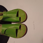 Dame Sandaler Flate sandaler Ortopediske sandaler Bunion-sandaler Store størrelser Daglig utendørs Ensfarget Spenne Flat hæl Åpen Tå Årgang Fritid PU Lær PU Spenne Blå Oransje Brun