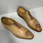 pantofi oxford din piele de vacă premium pentru bărbați - pantofi de rochie vintage brogue cu șireturi, cu detalii complicate gravate pentru ocazii formale