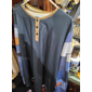 Homme Graphique Plaid Bloc de Couleur Chemise Henley T-shirt gaufré manche longue Impression 3D Designer Occasionnel Vintage Rétro Sport en Plein Air Fête Festival Printemps & Automne Noir bleu