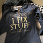 Мужская длинно рукавная графическая футболка 'Я чинил вещи и знаю многое' Хобби и образ жизни