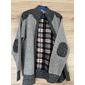 Herren Strickjacke Kleid Pullover Fleece Pullover Gerippt Stricken Cropped Strick Farbblock Königin Anne Warm-Ups Moderne zeitgenössische Freizeitskleidung Ausgehen Bekleidung Frühling & Herbst