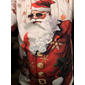 Navidad Hombre Graphic Papá Noel Camiseta Manga Larga Camiseta Impresión 3D Cuello Barco Camisa Moda Design Casual Deporte Festivos Noche Azul Piscina Rojo Azul Real Primavera & Otoño Ropa S M L XL