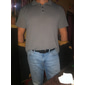 Herren Textur Golf Poloshirts Lässig Ferien Klassisch Kurzarm Mode Basic Einfach Knöpfe Sommer Normale Passform Marineblau Schwarz Weiß Gelb Grün Dunkelblau Textur