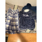 Herren Hausanzug Schlafanzüge Schlafanzug Set Pyjama-Oberteil und Hose 2 Stück Plaid Stilvoll Brautkleider schlicht Komfort Heim Täglich Flanell Komfort Rundhalsausschnitt Langarm Pullover Hose