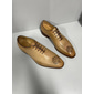chaussures oxford en cuir de vachette haut de gamme pour hommes - chaussures habillées à lacets brogue vintage avec détails gravés complexes pour les occasions formelles