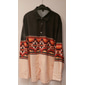 Voor heren Tribal Grafische prints Geometrie Overhemd Westers overhemd Cowboyshirt Lange mouw Modieus Streetwear Ontwerper Buiten Dagelijks Herfst winter Strijkijzer Afdrukken Button-omlaag Geel