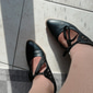 talons en cuir à lacets vintage pour femmes - chaussures oxford découpées élégantes pour les occasions rétro et formelles
