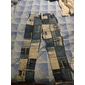 Patchwork-Muster, kariertes Muster, Geometrie, Herren-Business-Kleid, 3D-Druck, Hose, klassische Passform, flache Vorderseite, Marineblau, mittlere Taille, Outdoor-Streetwear, S bis 3XL