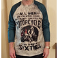 Homme T shirt Tee Chemise Henley Shirt Imprimés Photos Moto Henley Jaune Bleu Kaki Gris Extérieur Casual manche longue Bouton bas Imprimer Vêtement Tenue mode Léger Rétro Vintage Respirable