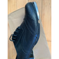 chaussures de claquettes oxford noires et blanches pour hommes – chaussures classiques à lacets en similicuir avec plaques métalliques pour des performances professionnelles