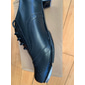 chaussures de claquettes oxford noires et blanches pour hommes – chaussures classiques à lacets en similicuir avec plaques métalliques pour des performances professionnelles