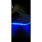 baskets lumineuses à LED blanches pour hommes avec fermeture à lacets pour un usage tendance et nocturne